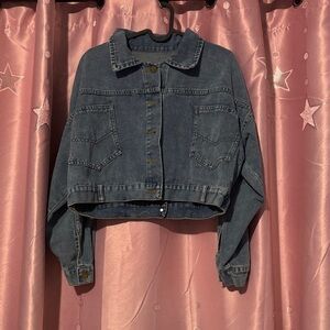 Denim Cropped Jacket